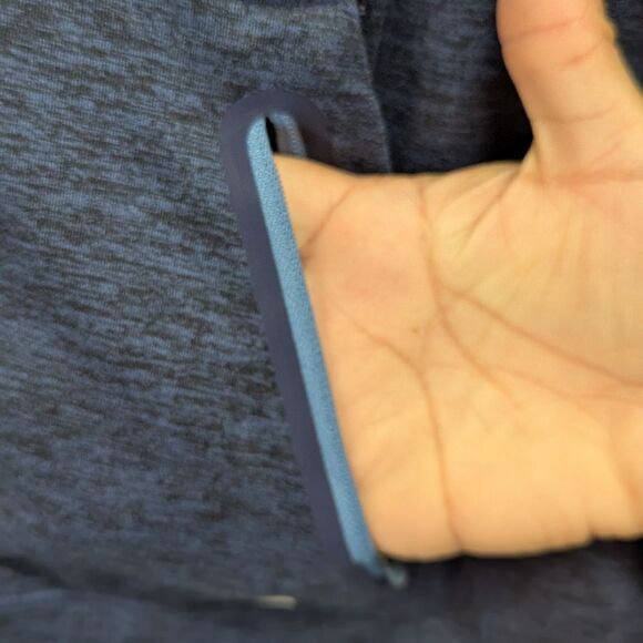 Vineyard Vines Performance Size Medium Pull Over Half Zip Heathered Blue Hoodie - Picture 4 of 8